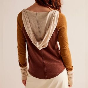 FREE PEOPLE We The Free Aqua Hoodie NWT